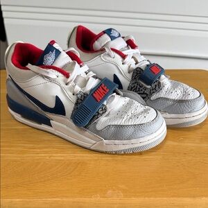 Kids Air Jordan’s Low-Top Sneakers with Strap